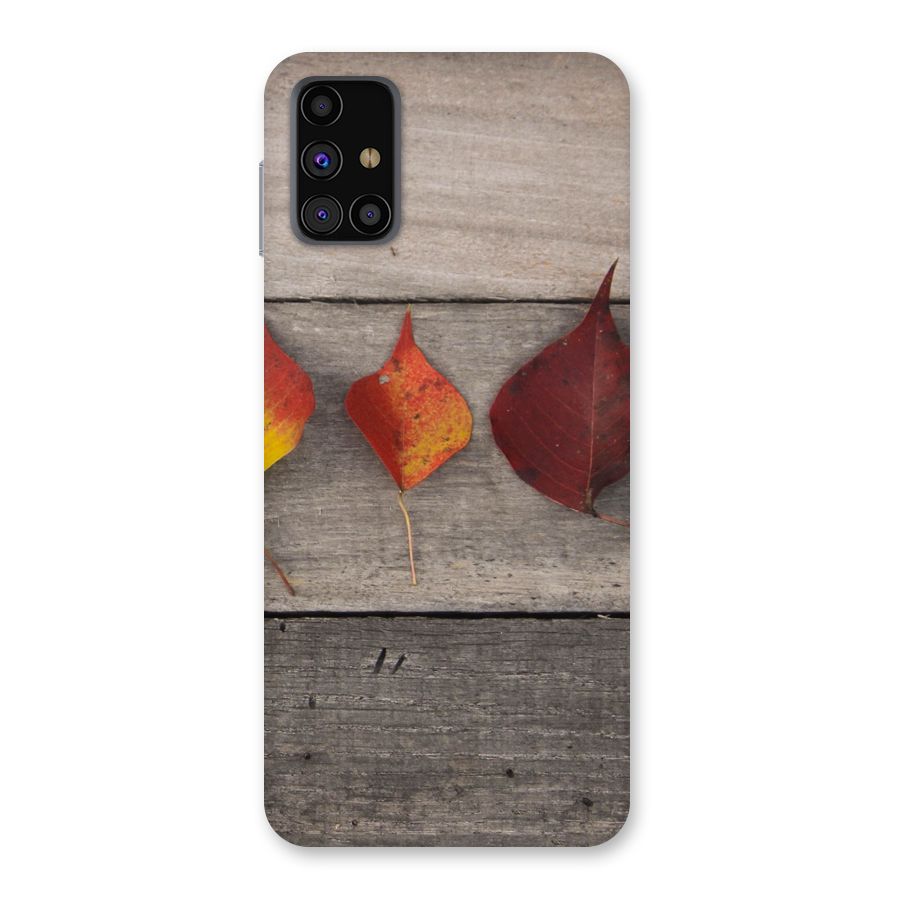 Beautiful Wood Leafs Back Case for Galaxy M31s