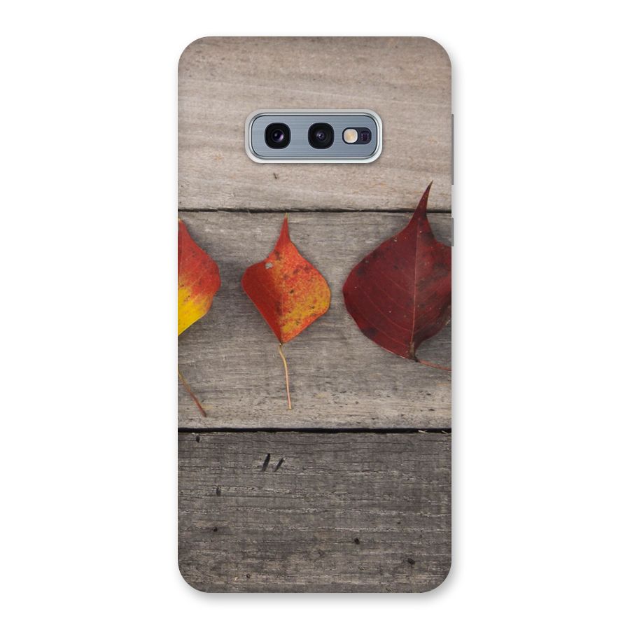 Beautiful Wood Leafs Back Case for Galaxy S10e