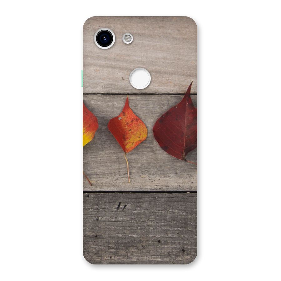 Beautiful Wood Leafs Back Case for Google Pixel 3