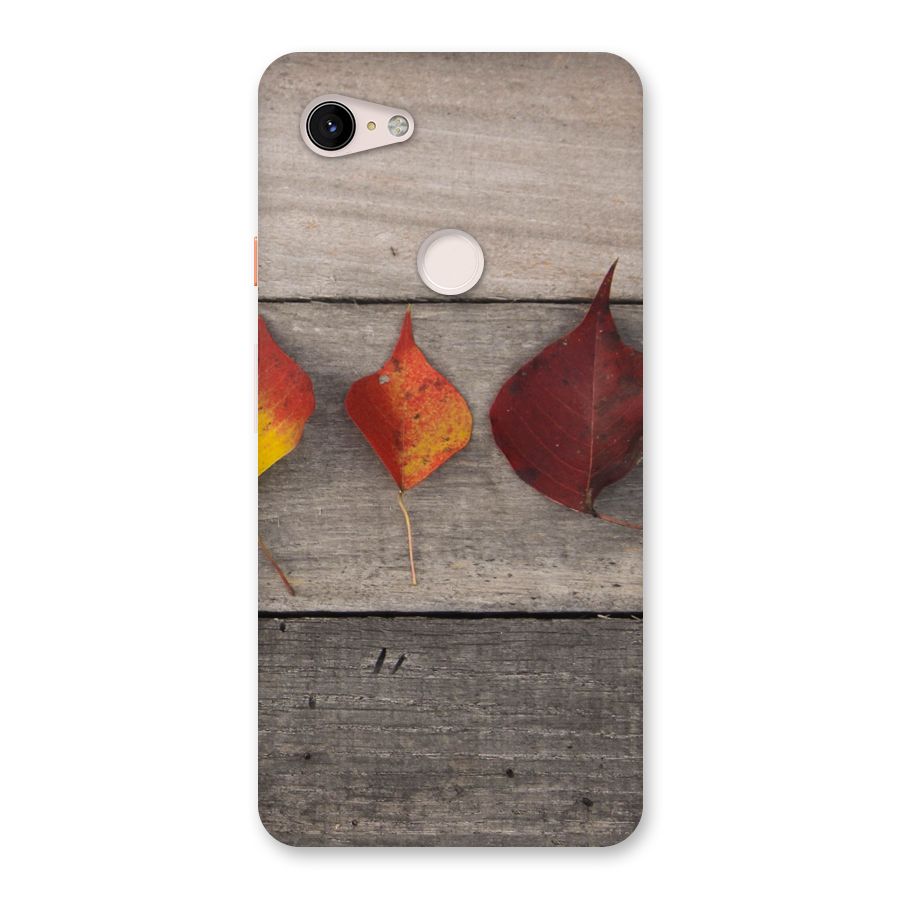 Beautiful Wood Leafs Back Case for Google Pixel 3 XL