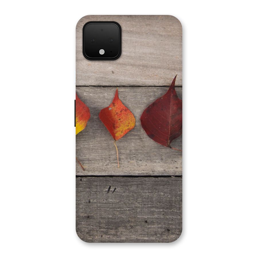 Beautiful Wood Leafs Back Case for Google Pixel 4 XL