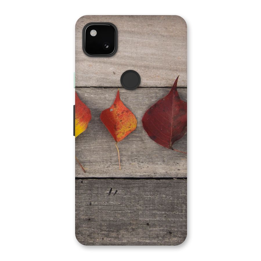 Beautiful Wood Leafs Back Case for Google Pixel 4a