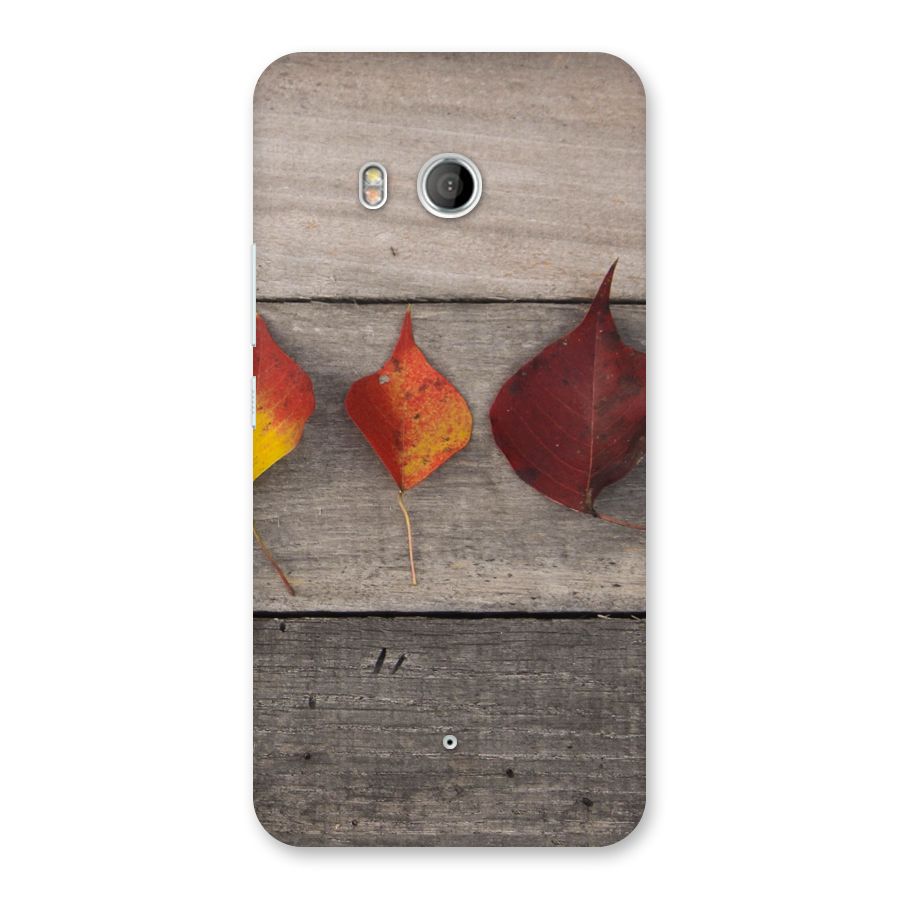 Beautiful Wood Leafs Back Case for HTC U11