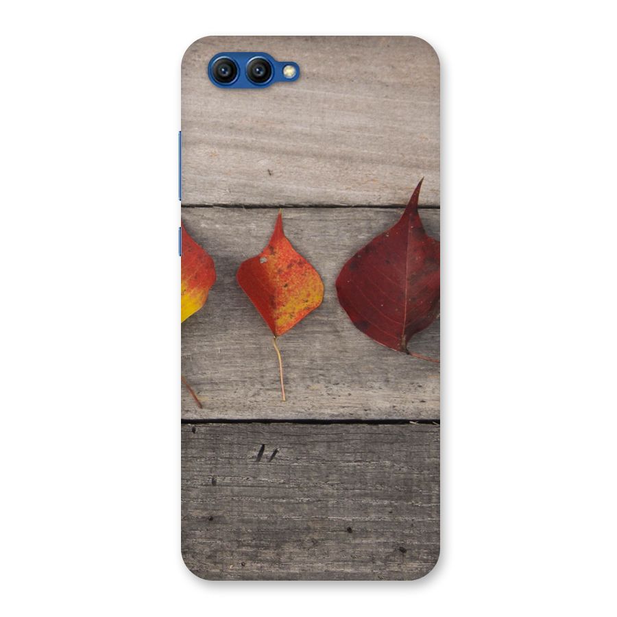 Beautiful Wood Leafs Back Case for Honor View 10