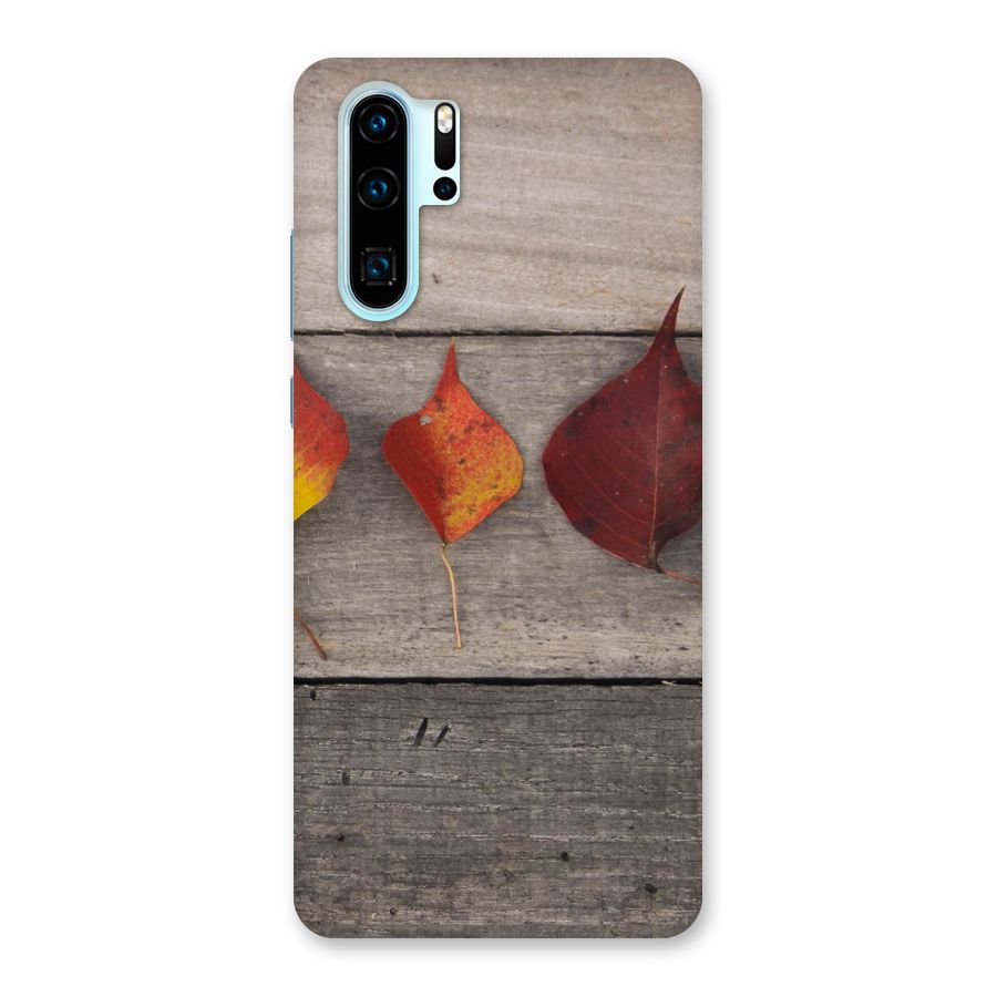 Beautiful Wood Leafs Back Case for Huawei P30 Pro