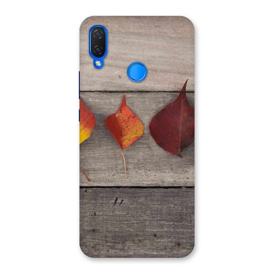Beautiful Wood Leafs Back Case for Huawei P Smart+
