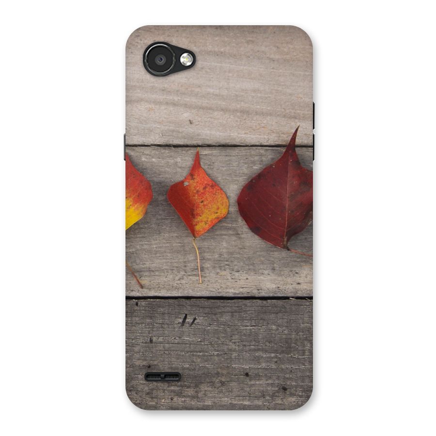 Beautiful Wood Leafs Back Case for LG Q6