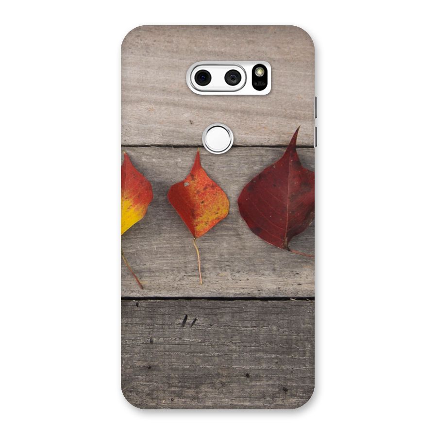 Beautiful Wood Leafs Back Case for LG V30