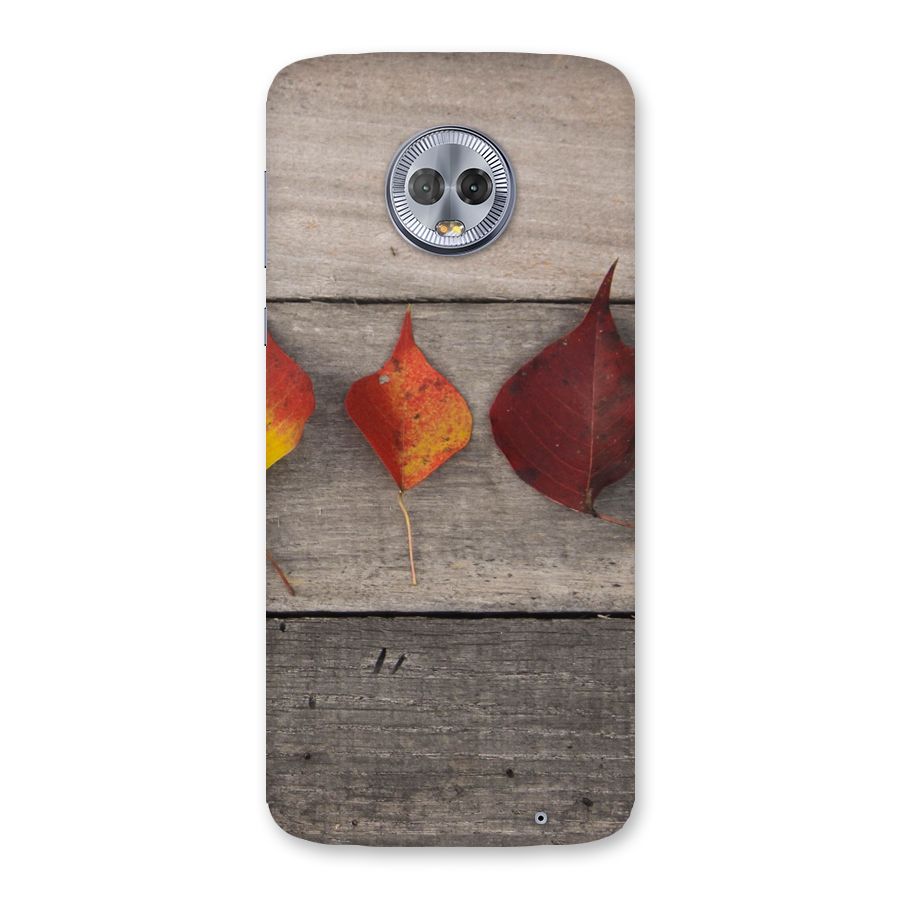Beautiful Wood Leafs Back Case for Moto G6 Plus