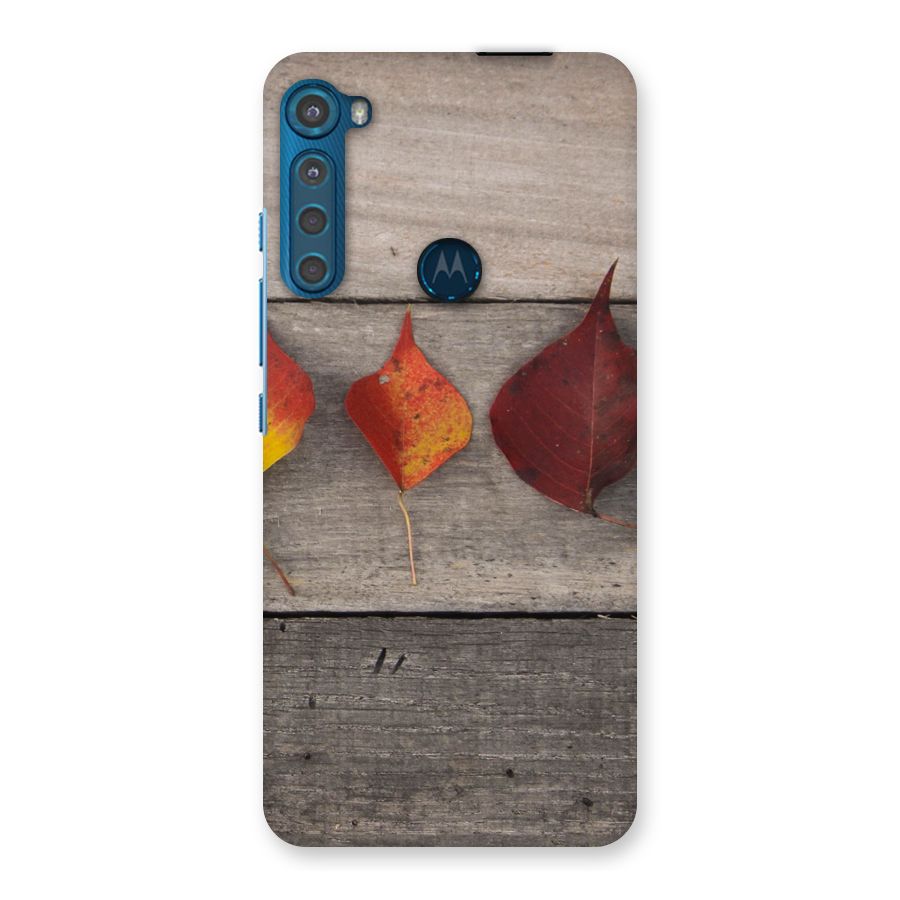 Beautiful Wood Leafs Back Case for Motorola One Fusion Plus