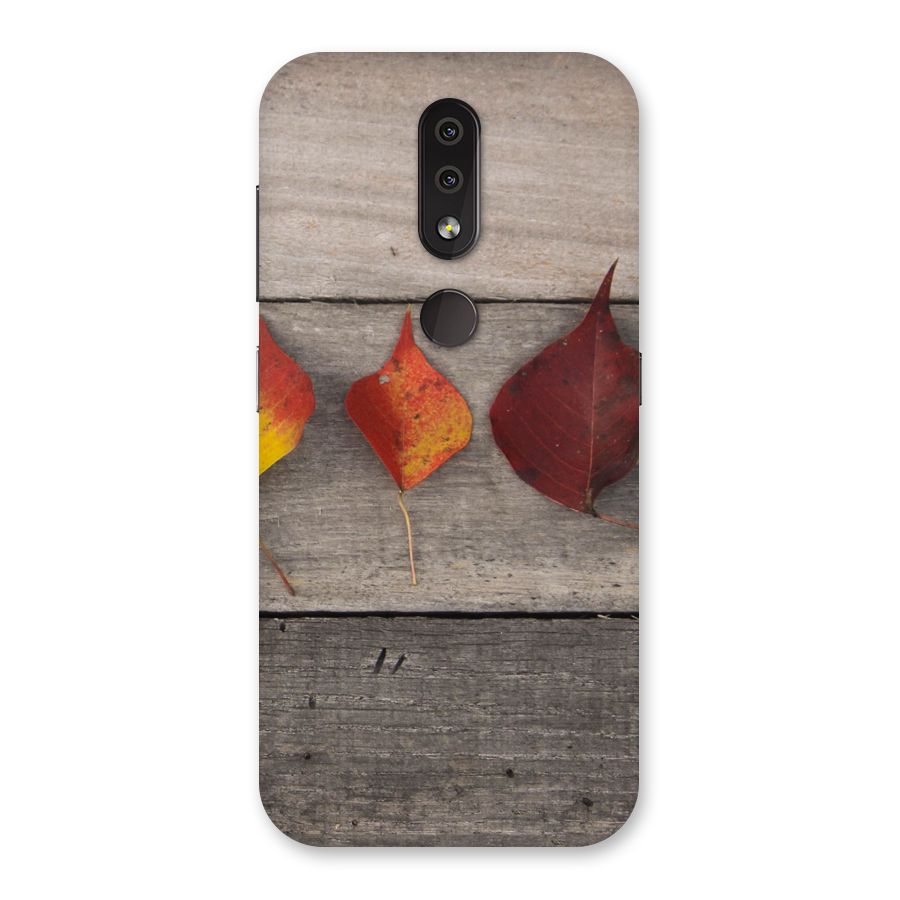 Beautiful Wood Leafs Back Case for Nokia 4.2
