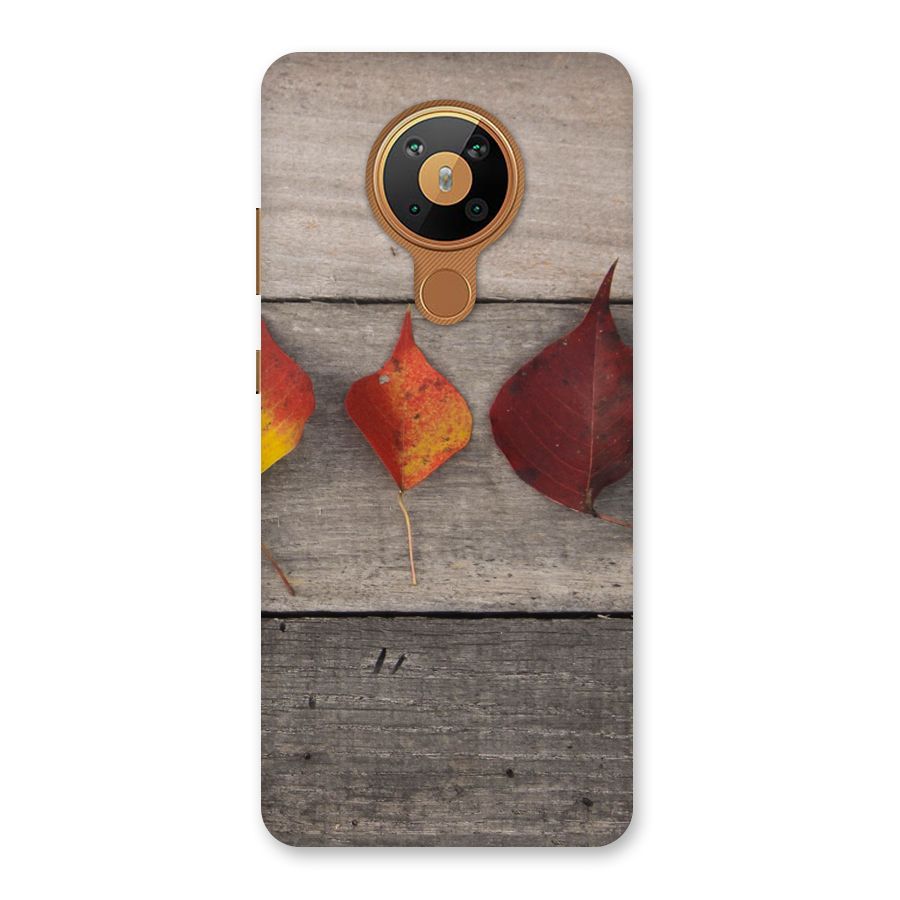 Beautiful Wood Leafs Back Case for Nokia 5.3