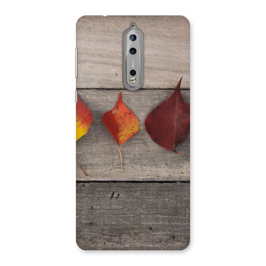 Beautiful Wood Leafs Back Case for Nokia 8