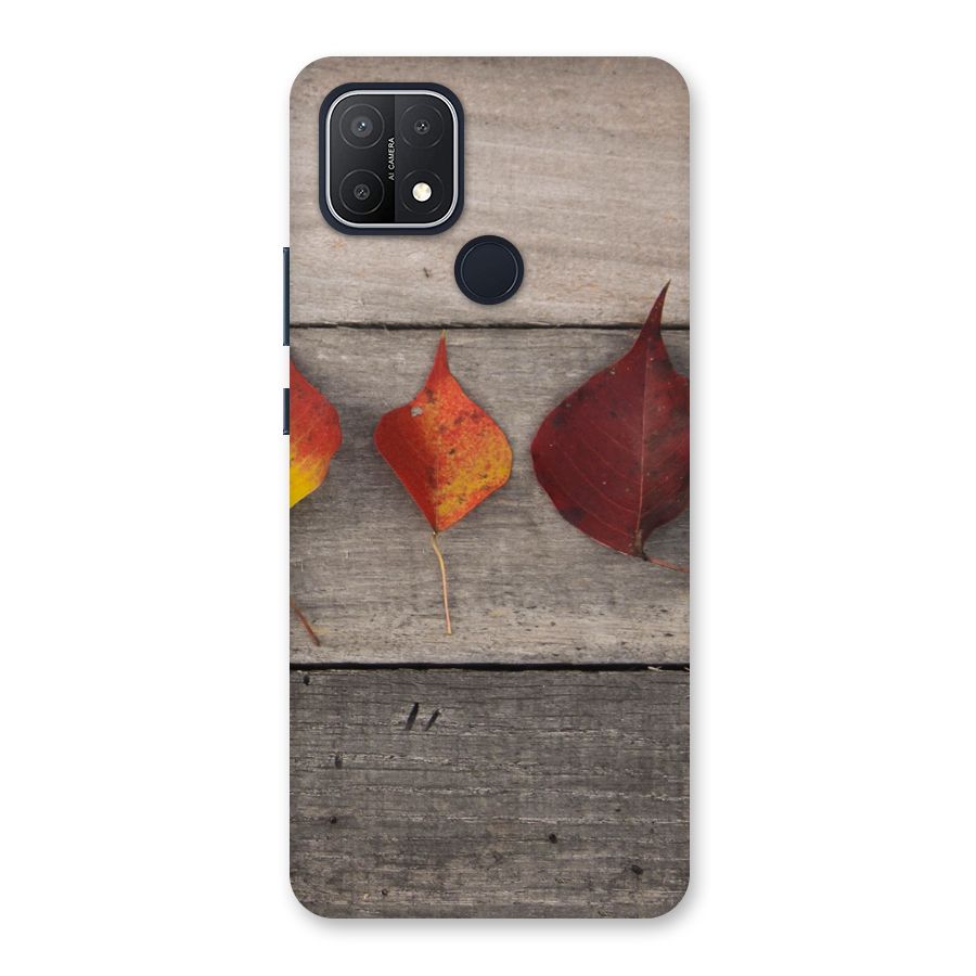 Beautiful Wood Leafs Back Case for Oppo A15