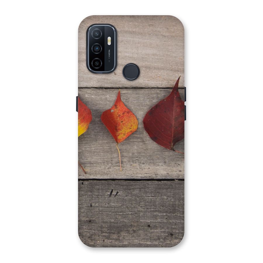 Beautiful Wood Leafs Back Case for Oppo A32