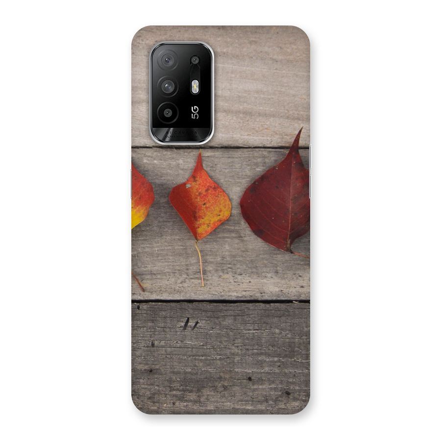 Beautiful Wood Leafs Back Case for Oppo F19 Pro Plus 5G