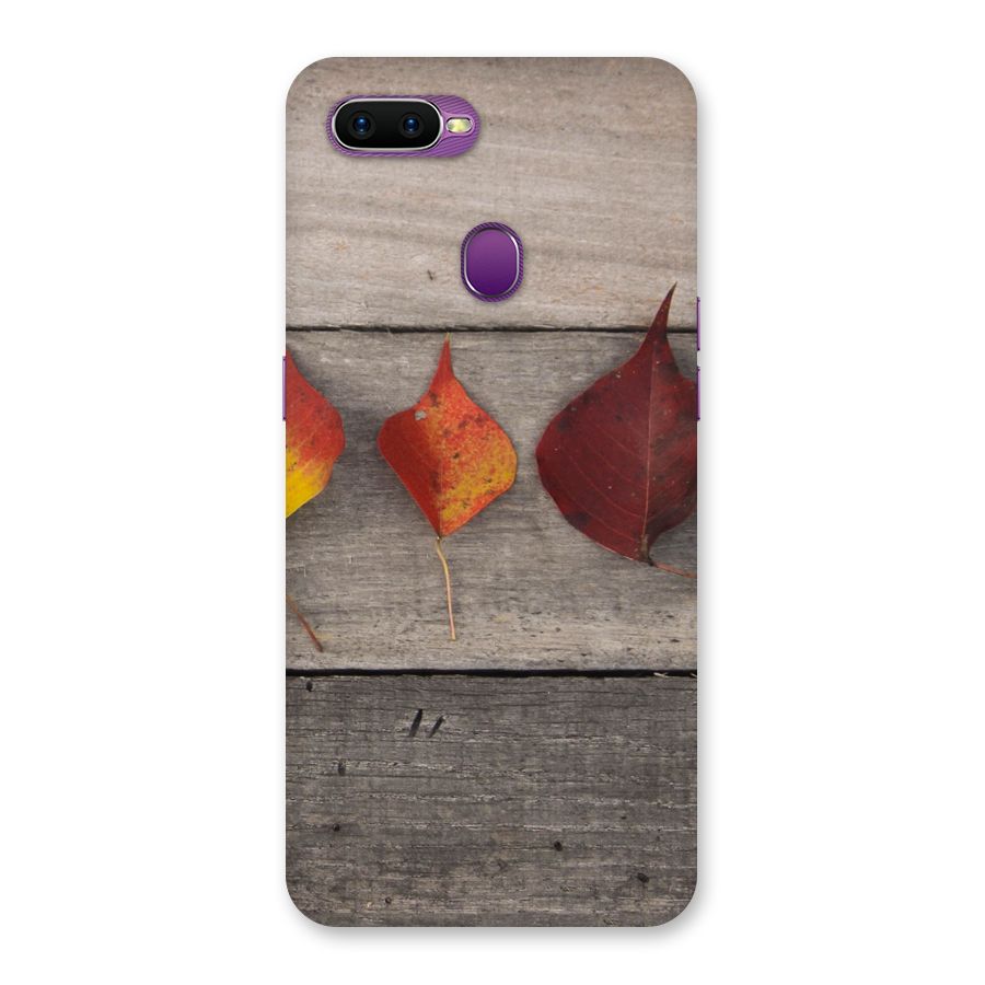 Beautiful Wood Leafs Back Case for Oppo F9
