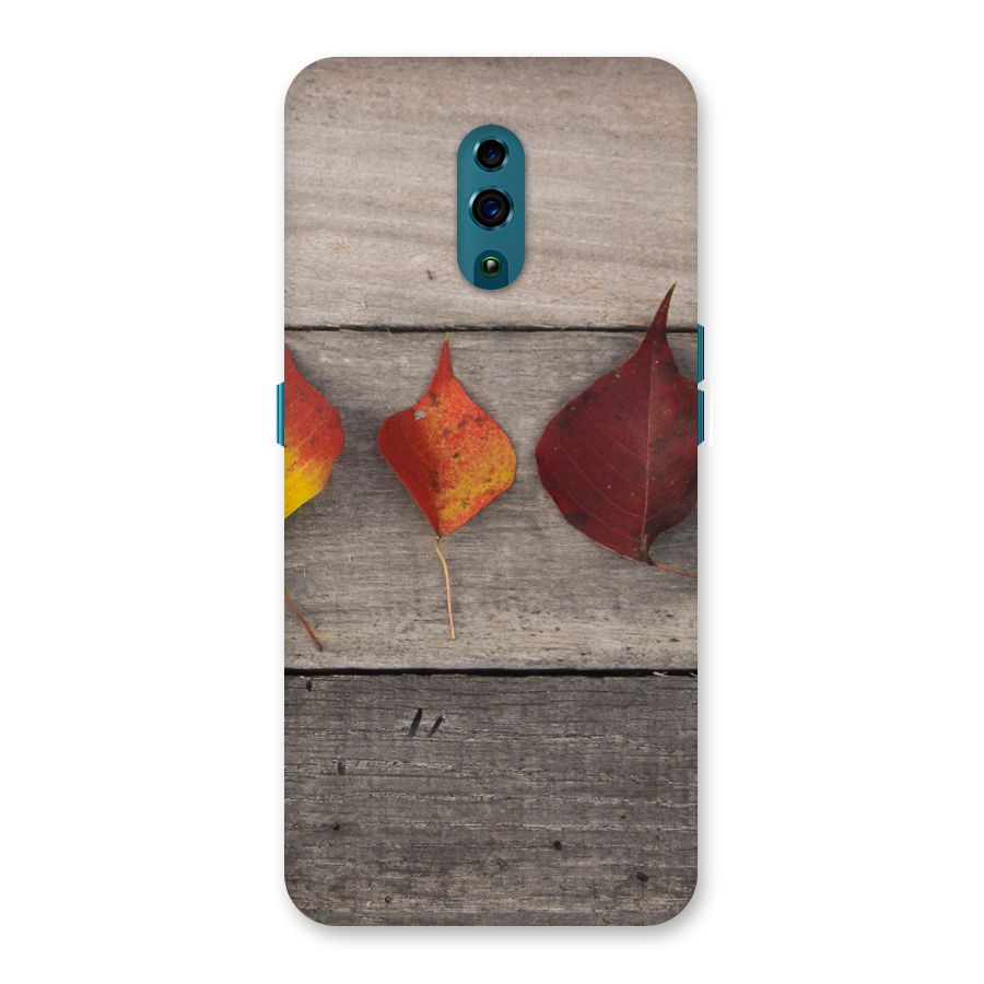 Beautiful Wood Leafs Back Case for Oppo Reno