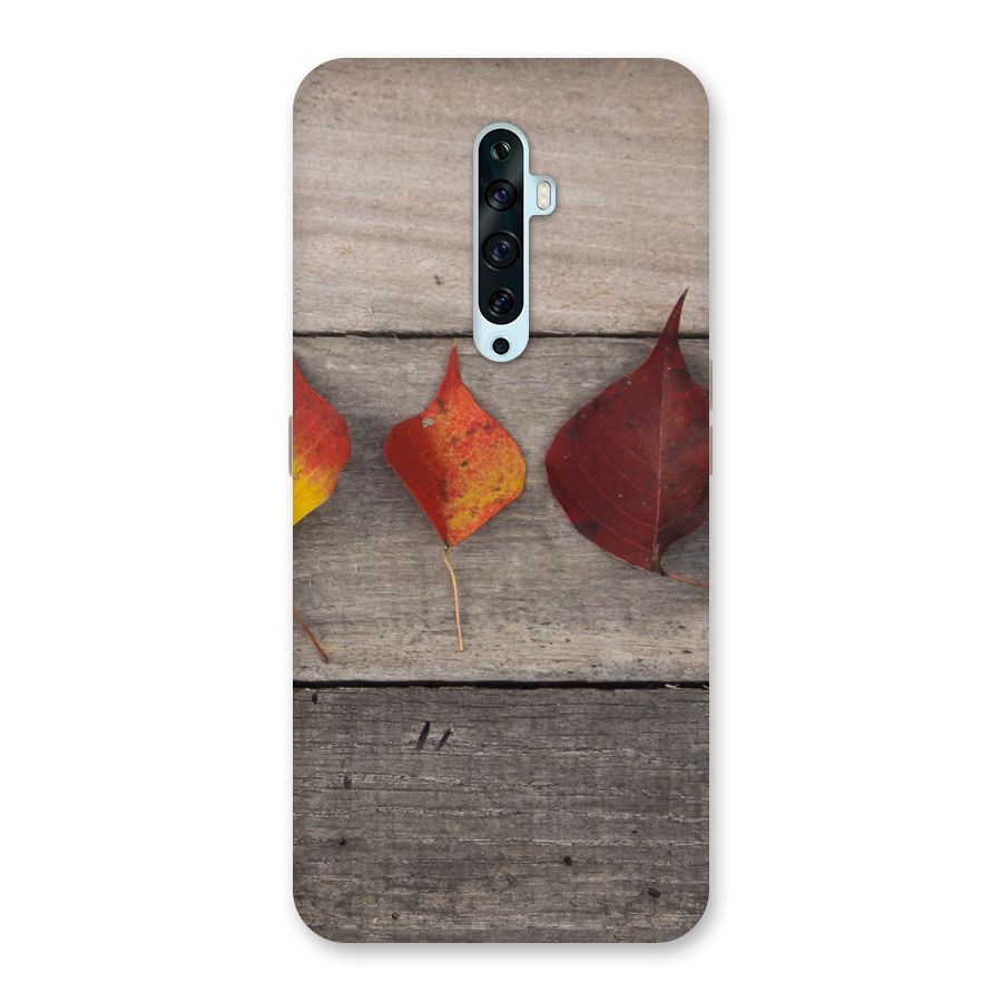 Beautiful Wood Leafs Back Case for Oppo Reno2 F