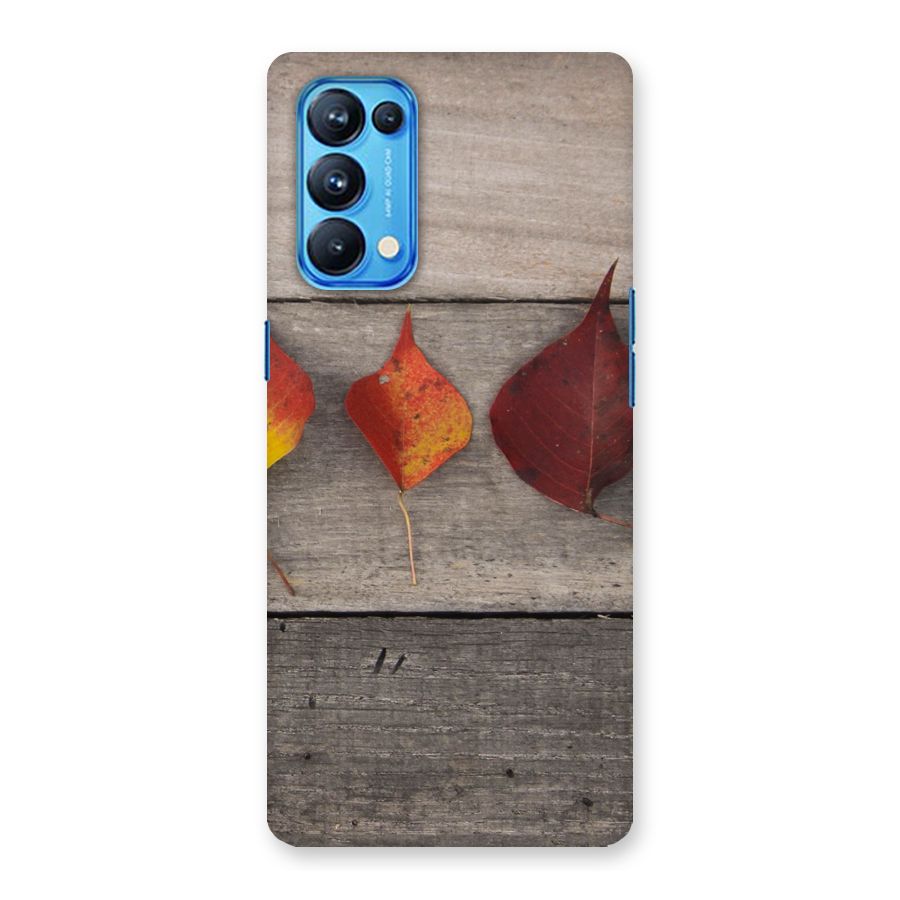 Beautiful Wood Leafs Back Case for Oppo Reno5 Pro 5G