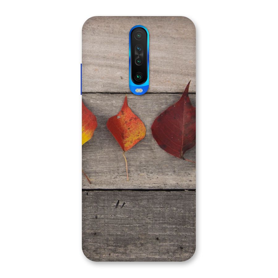 Beautiful Wood Leafs Back Case for Poco X2