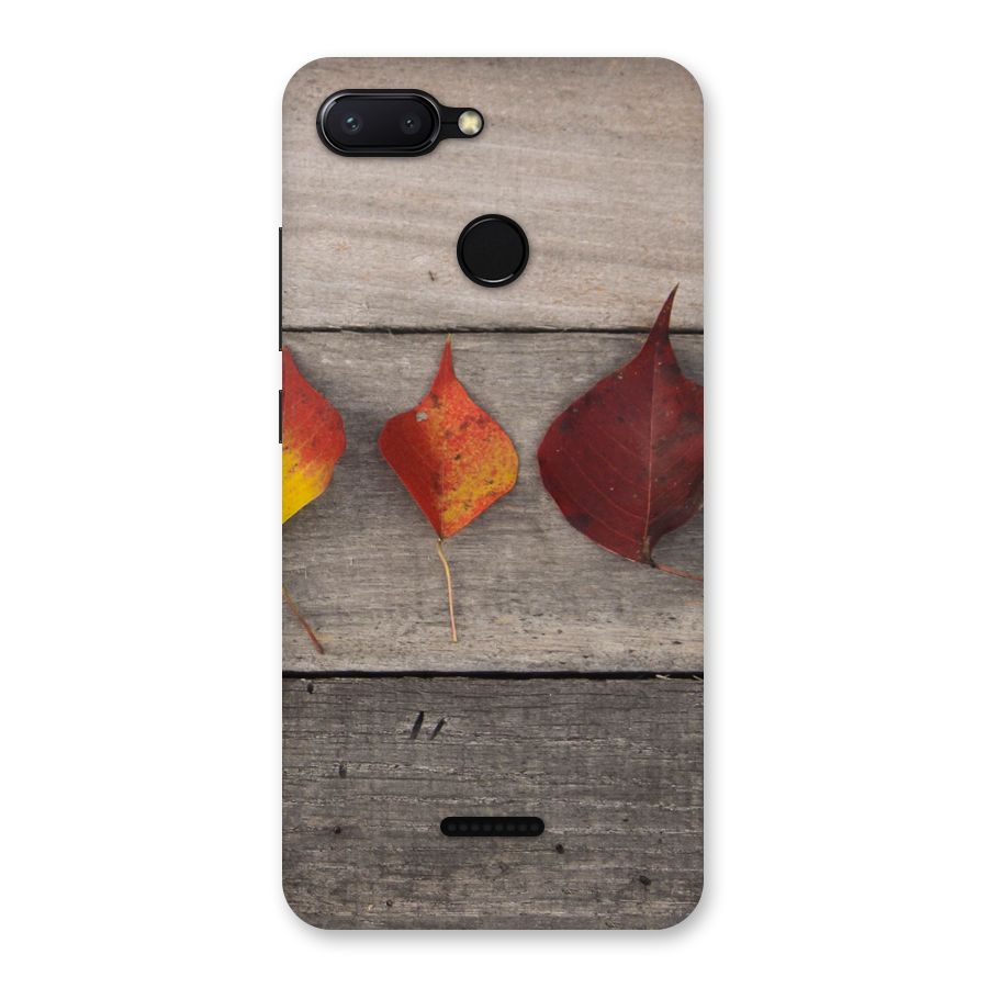 Beautiful Wood Leafs Back Case for Redmi 6