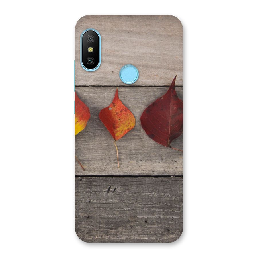 Beautiful Wood Leafs Back Case for Redmi 6 Pro