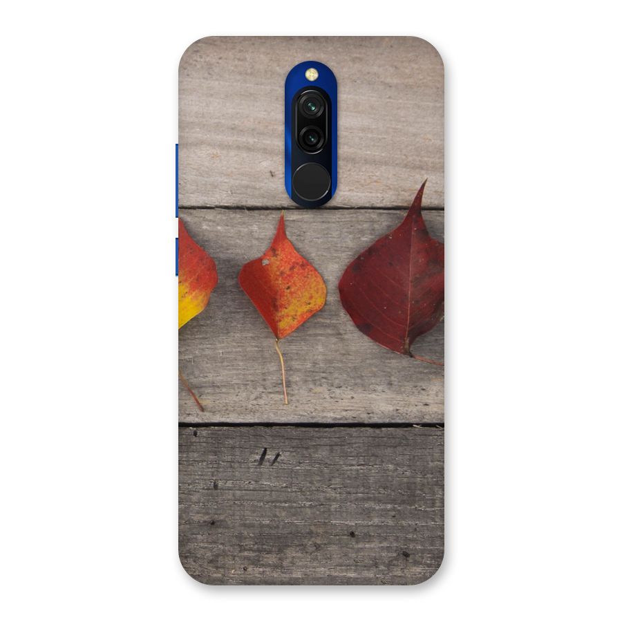 Beautiful Wood Leafs Back Case for Redmi 8