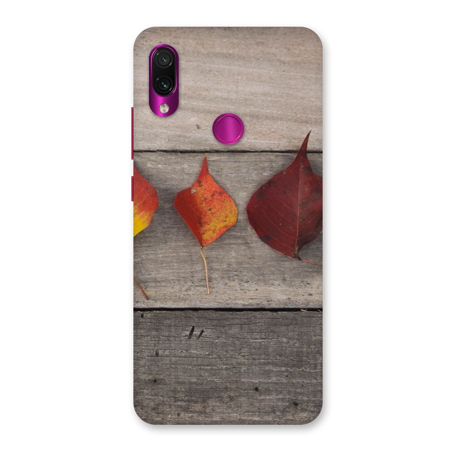 Beautiful Wood Leafs Back Case for Redmi Note 7 Pro