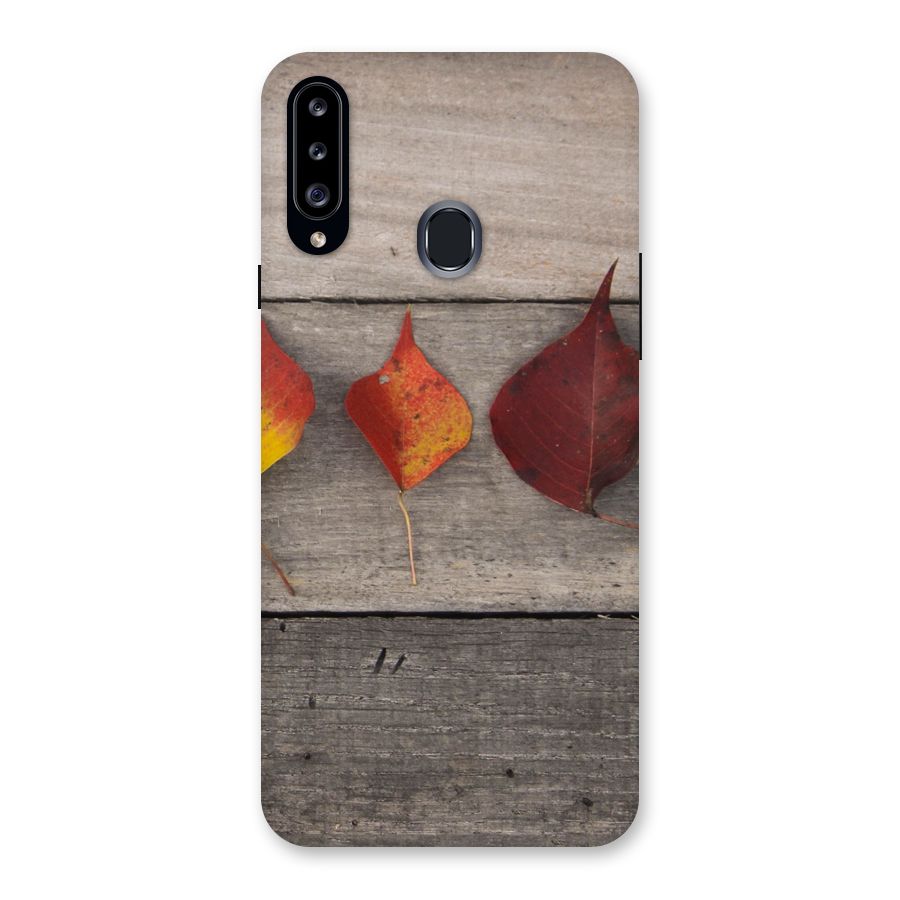Beautiful Wood Leafs Back Case for Samsung Galaxy A20s