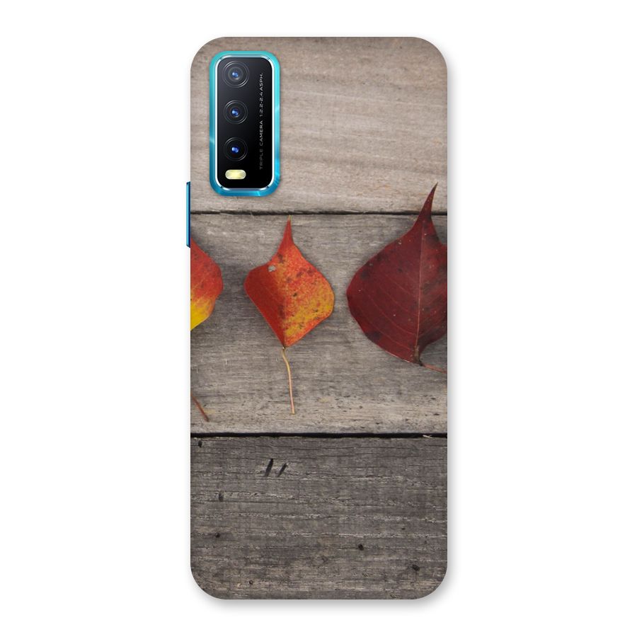 Beautiful Wood Leafs Back Case for Vivo Y20