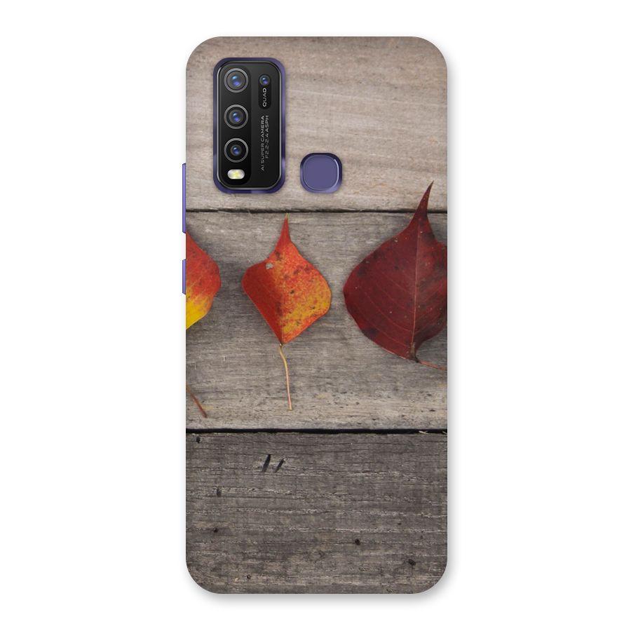 Beautiful Wood Leafs Back Case for Vivo Y30