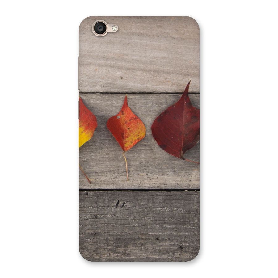 Beautiful Wood Leafs Back Case for Vivo Y55s