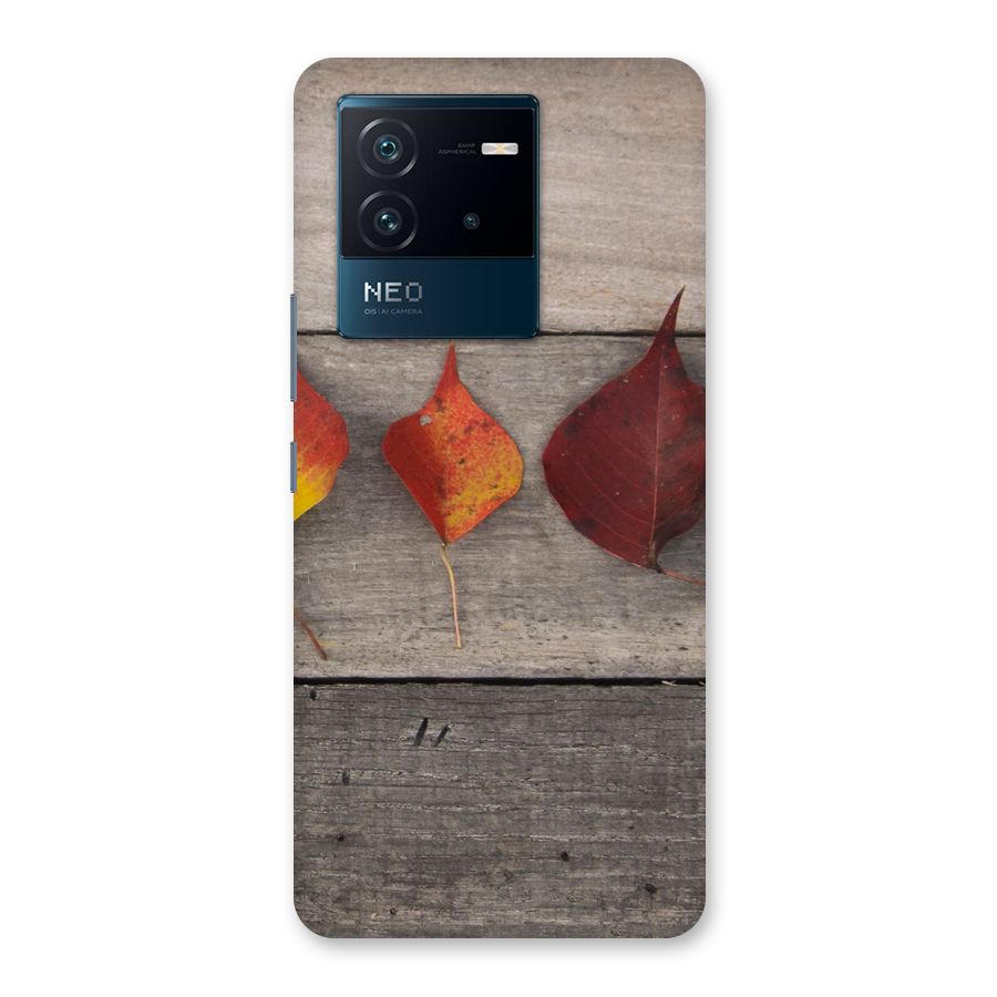 Beautiful Wood Leafs Back Case for Vivo iQOO Neo 6 5G