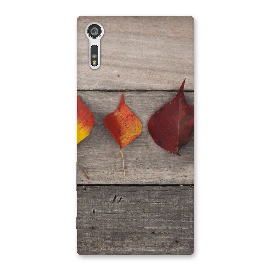 Beautiful Wood Leafs Back Case for Xperia XZ