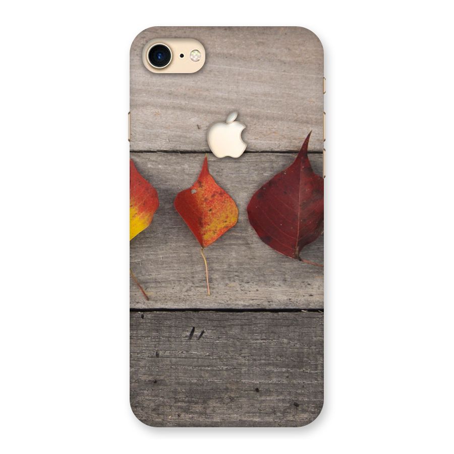 Beautiful Wood Leafs Back Case for iPhone 7 Apple Cut