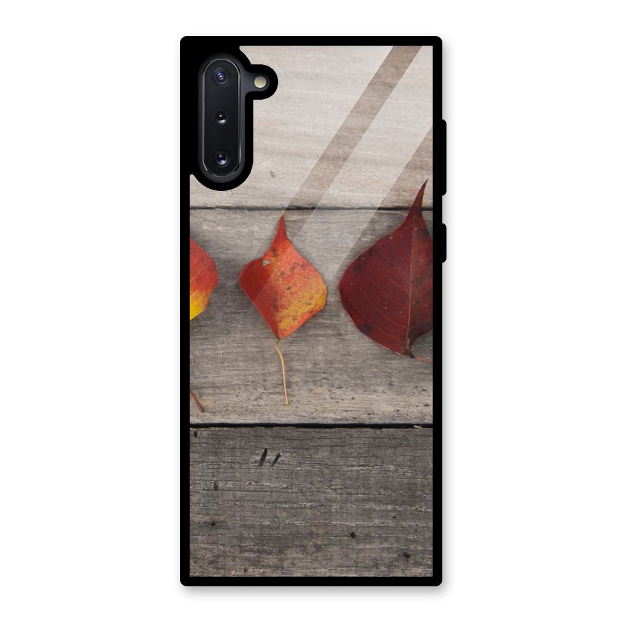 Beautiful Wood Leafs Glass Back Case for Galaxy Note 10