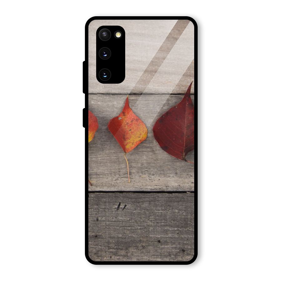 Beautiful Wood Leafs Glass Back Case for Galaxy S20 FE 5G