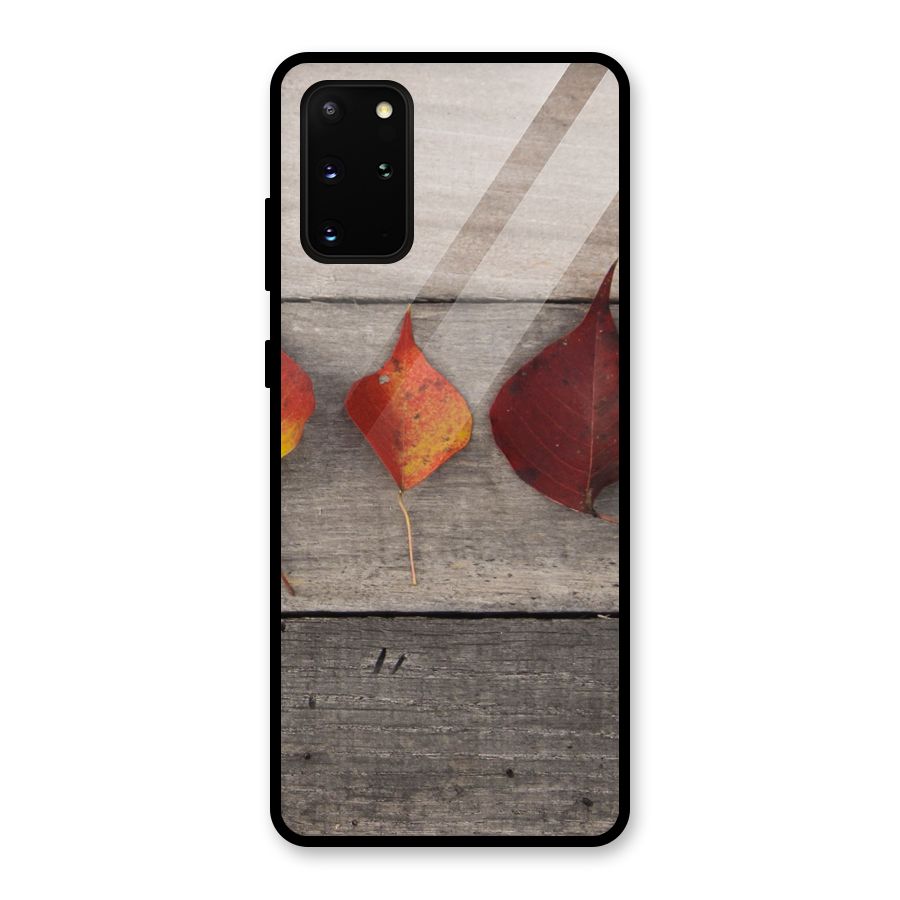 Beautiful Wood Leafs Glass Back Case for Galaxy S20 Plus