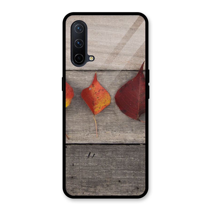 Beautiful Wood Leafs Glass Back Case for OnePlus Nord CE 5G