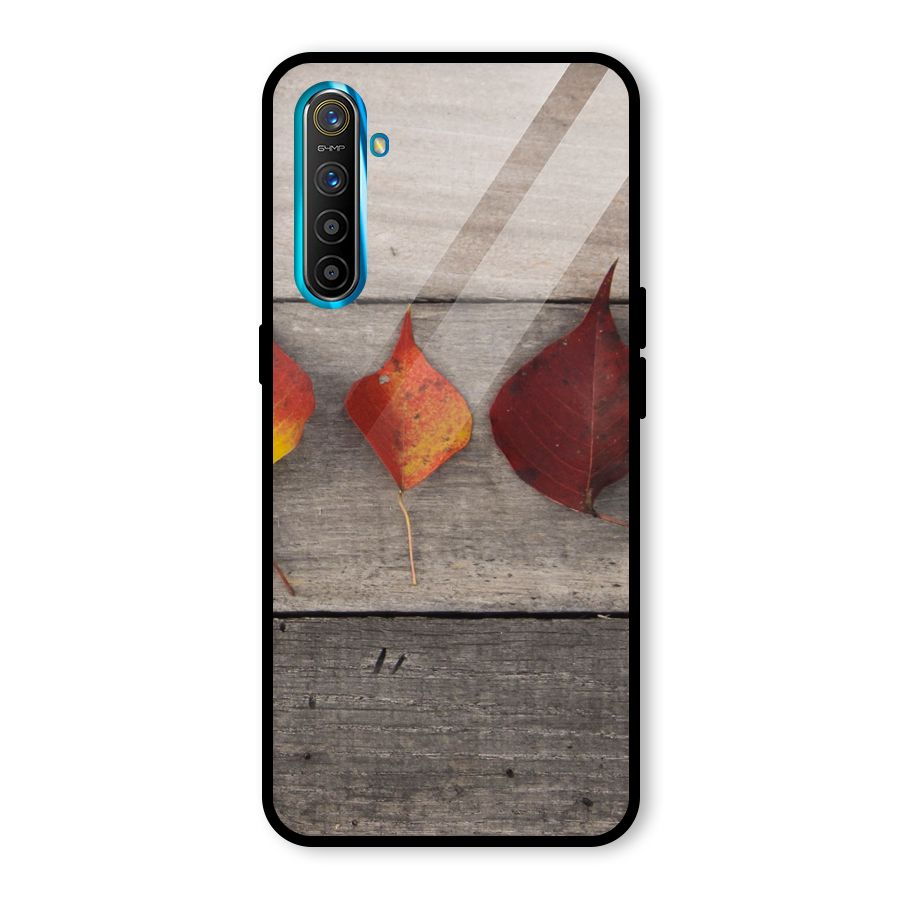Beautiful Wood Leafs Glass Back Case for Realme X2