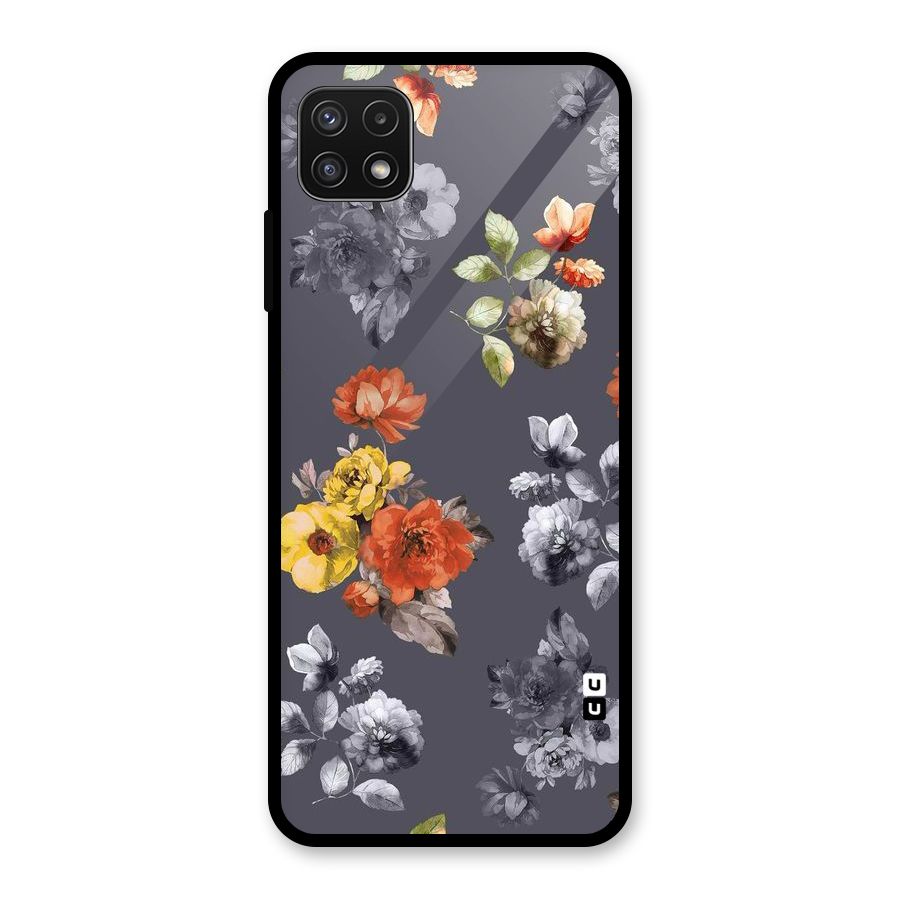 Beauty Art Bloom Glass Back Case for Galaxy A22 5G