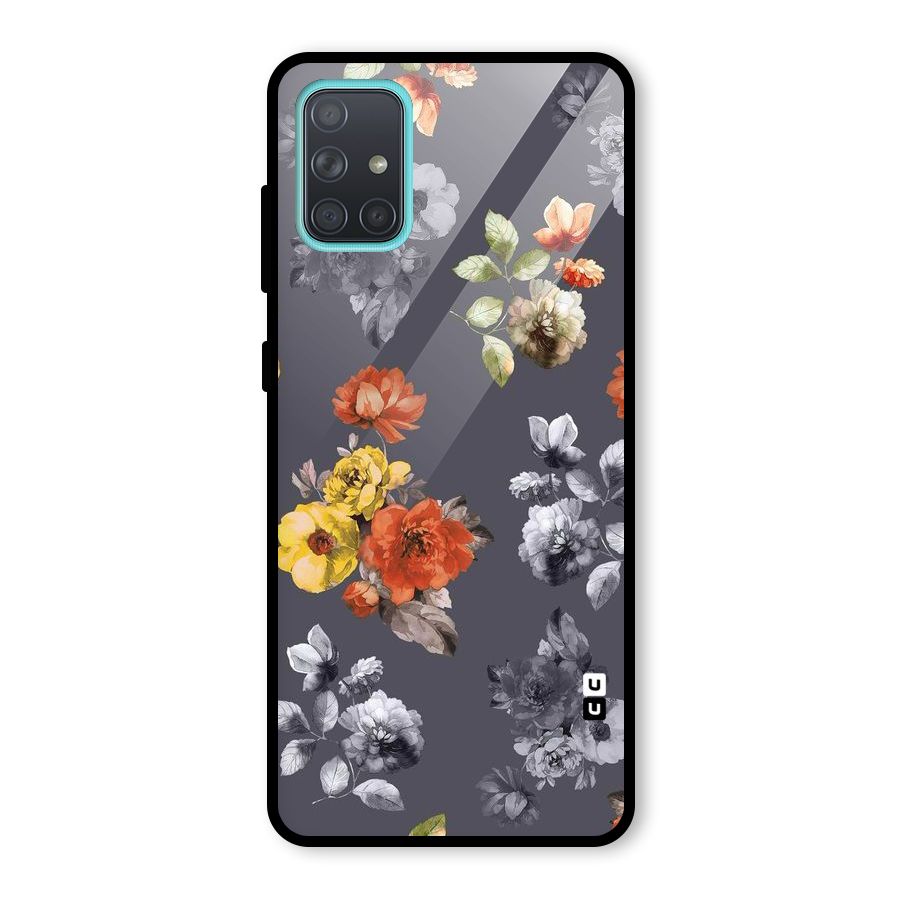 Beauty Art Bloom Glass Back Case for Galaxy A71
