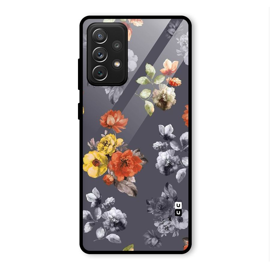 Beauty Art Bloom Glass Back Case for Galaxy A72