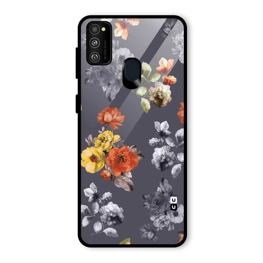 Beauty Art Bloom Glass Back Case for Galaxy M30s