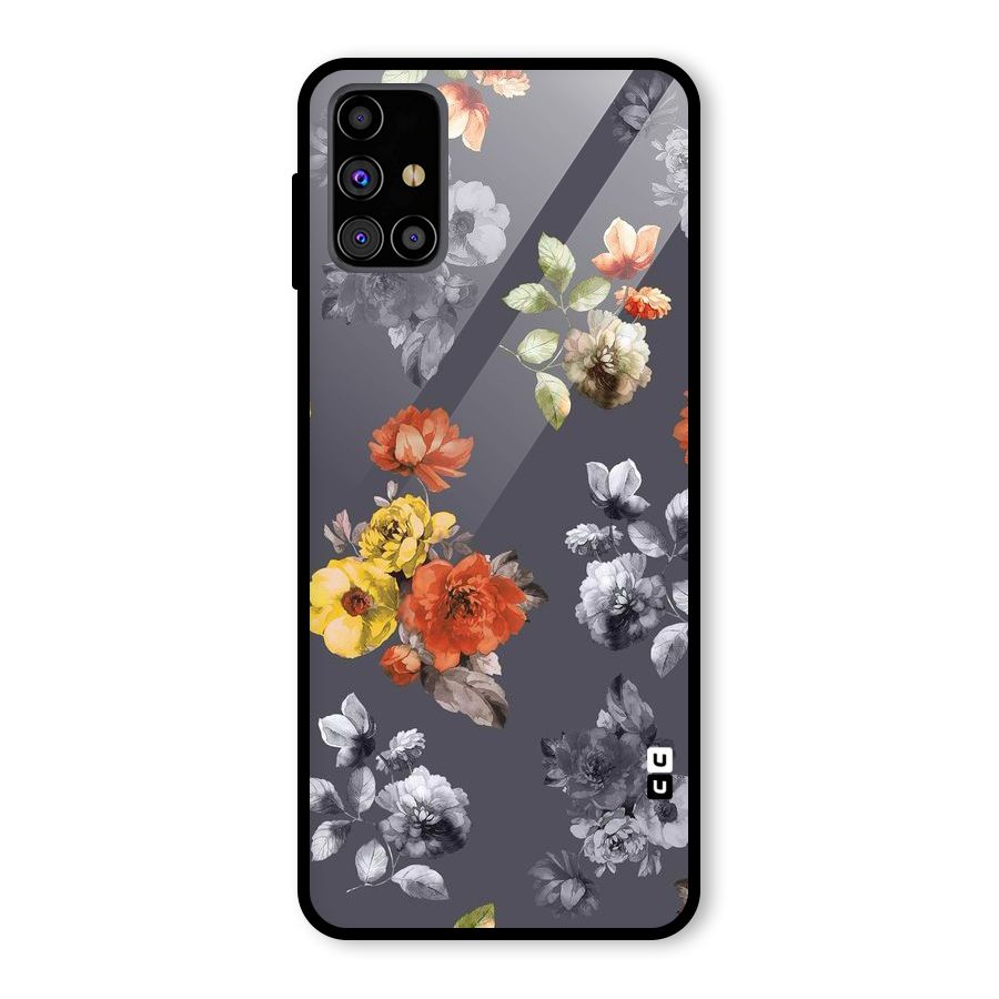 Beauty Art Bloom Glass Back Case for Galaxy M31s