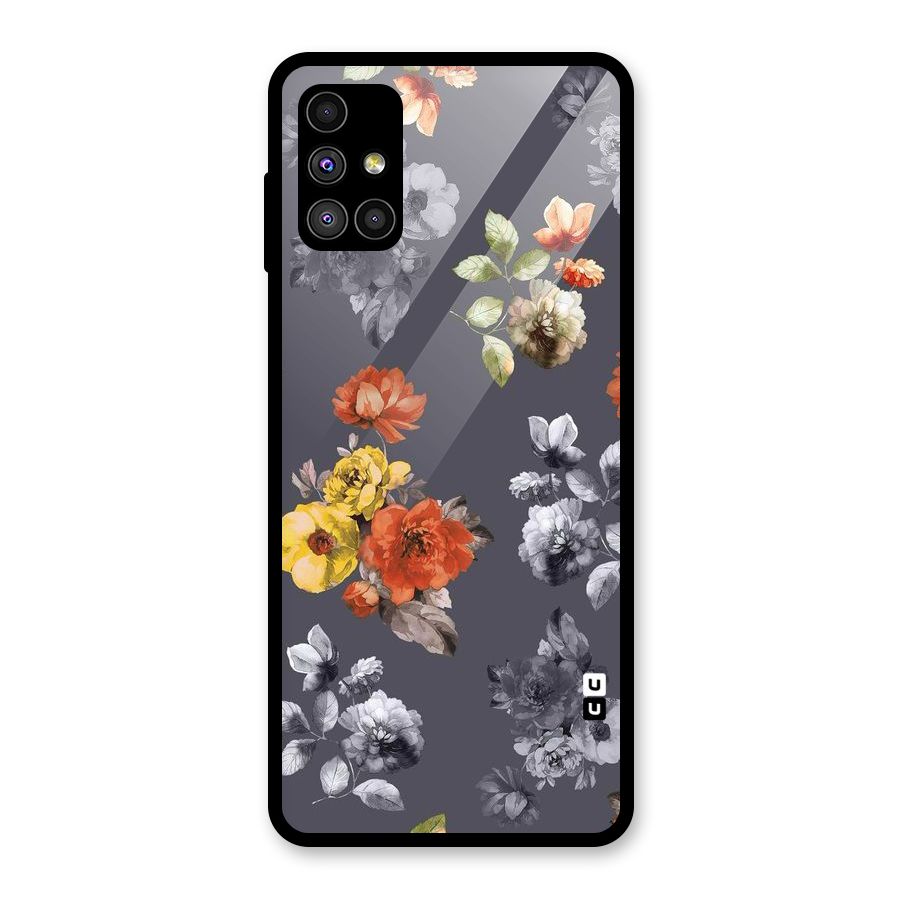 Beauty Art Bloom Glass Back Case for Galaxy M51