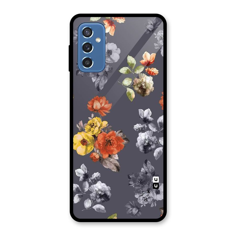 Beauty Art Bloom Glass Back Case for Galaxy M52 5G