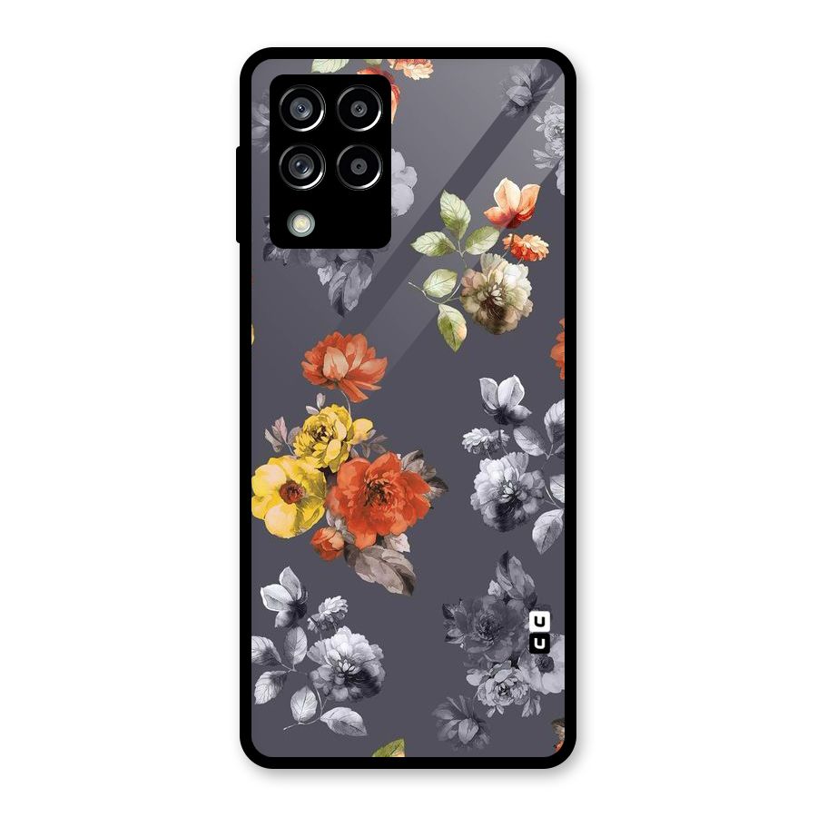 Beauty Art Bloom Glass Back Case for Galaxy M53 5G