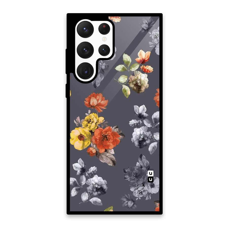 Beauty Art Bloom Glass Back Case for Galaxy S22 Ultra 5G